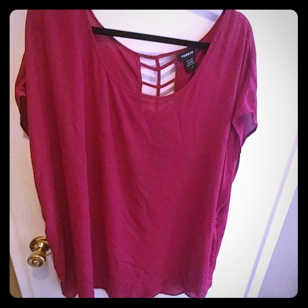Pink torrid 4x blouse